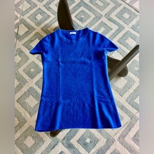 JCrew cashmere tee, size S, flaw